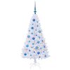 vidaXL Artificial Christmas Tree with Stand White 120 cm PVC and Steel