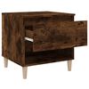 vidaXL Bedside Table Smoked Oak 50x46x50 Engineered Wood