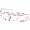 vidaXL Bed Frame Artisan Oak 75 x 190 cm Engineered Wood