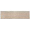 vidaXL Area Rug Natural and White 60 x 400 cm Jute