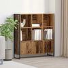 vidaXL Book Cabinet 2 pcs Old Wood 99.5 x 30 x 108 cm Engineered Wood