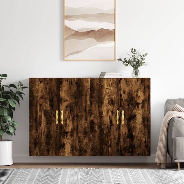 vidaXL Wall Mounted Cabinets 2 pcs Smoked Oak 69.5x34x90 cm