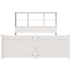 vidaXL Bookcase Bed without Mattress White 140x190cm Solid Wood Pine