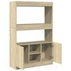 vidaXL Highboard&nbsp;Sonoma Oak 92x33x140 cm Engineered Wood