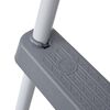 vidaXL Pool Ladder Grey 84 cm Steel