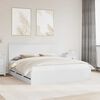 vidaXL Bed Frame with Drawer White 180 x 200 cm Engineer Wood