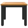 vidaXL Outdoor Table Natural and Black 45 x 45 x 38 cm