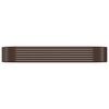 vidaXL Garden Raised Bed Galvanised Steel 249x100x36 cm Brown