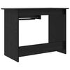 vidaXL Desk with Drawer Black Oak 100 x 50 x 76 cm Engineered Wood
