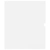 vidaXL Sink Cabinet White 60x38.5x45 cm Engineered Wood