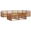 vidaXL Outdoor Sofa Set 7 pcs Natural Solid Acacia Wood