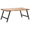 vidaXL Dining Table 180x90x76 cm Solid Mango Wood