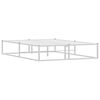 vidaXL Bed Frame without Mattress White 140x200 cm Metal