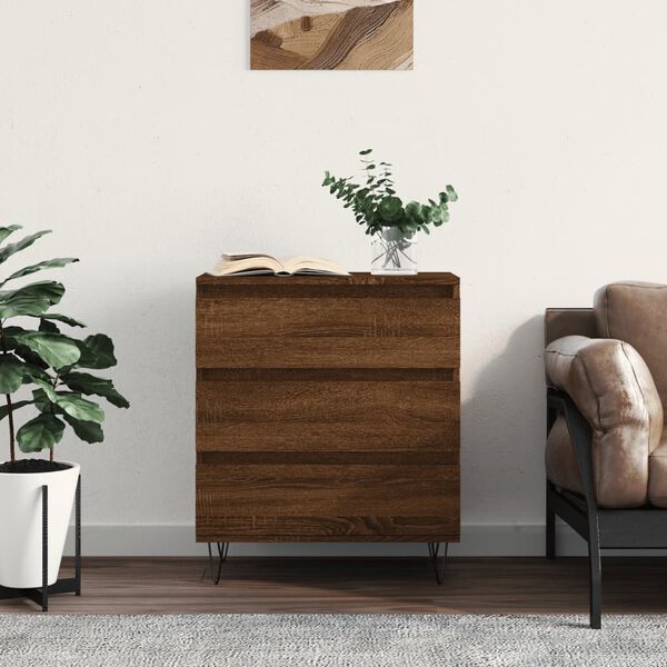 vidaXL Sideboard Brown Oak 60x35x70 cm Engineered Wood