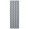 vidaXL Rug Runner ORIZ 1150 gsm Grey Mesh Pattern