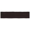 vidaXL Table Top Dark Brown 220x50x(2-6) cm Treated Solid Wood Live Edge