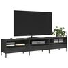 vidaXL TV Cabinet Black 202x39x43.5 cm Cold-rolled Steel