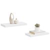 vidaXL Floating Wall Shelves 2 pcs White 50x23x3.8 cm MDF