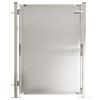 vidaXL Garden Gate 100x120 cm Stainless Steel