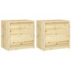 vidaXL Bedside Cabinets 2 pcs 40x30.5x40 cm Solid Firwood
