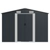 vidaXL Garden Shed Anthracite 257x990x181 cm Galvanised steel