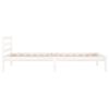 vidaXL Bed Frame without Mattress Solid Wood Pine 90x200cm White