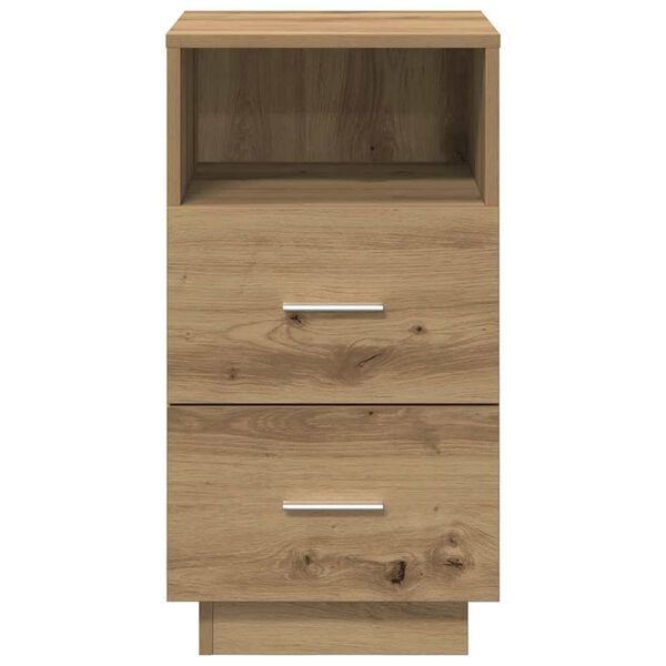 vidaXL Bedside Cabinets 2 pcs with 2 Drawers Artisan Oak 36x36x68 cm