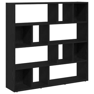 vidaXL Book Cabinet/Room Divider Black Oak 105x24x102 cm