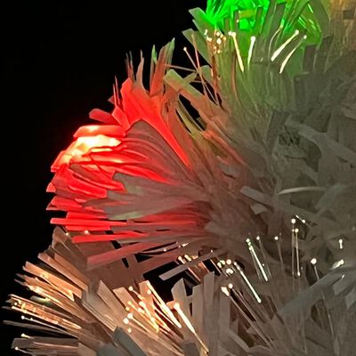vidaXL Artificial Christmas Tree with LED White 64 cm Fibre Optic