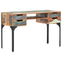 vidaXL Desk 118x48x75 cm Solid Reclaimed Wood