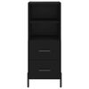 vidaXL Highboard Black 34.5x34x180 cm Engineered Wood