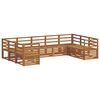 vidaXL Sofa Sets 9 pcs Natural Solid Acacia Wood