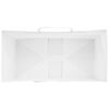 vidaXL Paper Bags 50 pcs with Handles White 32x17x25 cm
