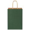 vidaXL Paper Bags 50 pcs with Handles Green 15x8x21 cm