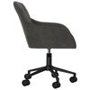 vidaXL Office Chair with Wheel Dark Grey 56 x 61.5 x 72 cm Velvet