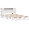 vidaXL Bookcase Bed without Mattress White 150x200 cm King Size Solid Wood