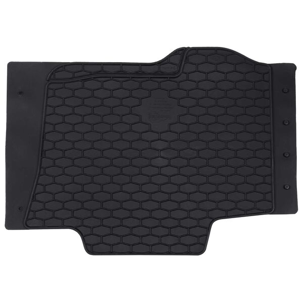 vidaXL Car Mat 3 pcs Black Rubber