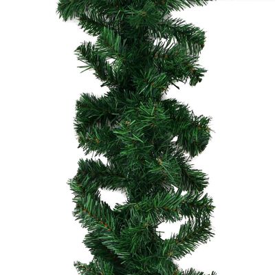 vidaXL Christmas Garlands 4 pcs Green 270 cm PVC
