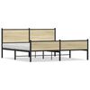 vidaXL Metal Bed Frame without Mattress Sonoma Oak 183x213 cm