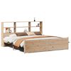 vidaXL Bookcase Bed without Mattress 200x200cm Solid Wood Pine