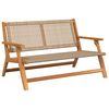 vidaXL Garden Furniture Beige 122 x 78 x 73 cm Solid Acacia Wood