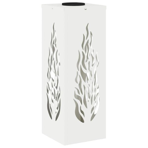 vidaXL Solar LED Pathway Light 2 pcs White Cold Rolled Steel