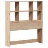 vidaXL Bookcase Bed without Mattress 90x190 cm Single Solid Wood Pine
