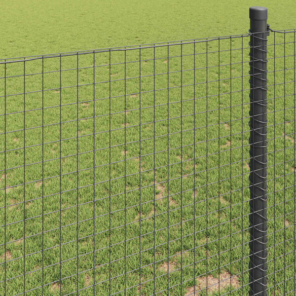 vidaXL Welded Wire Fence Grey 1.4 x 50 m Steel