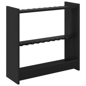 vidaXL Billiard Cue Stand Engineered Wood 60 x 20 x 57 cm Black