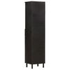 vidaXL Bathroom Cabinet Black 38x33x160 cm Solid Wood Mango