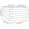 vidaXL Garden Planter 40x40x26.5 cm Solid Wood Douglas
