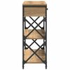vidaXL Console Table with Drawer Artisan oak 75 x 28 x 75 cm