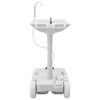 vidaXL Camping Handwash Stand with Wheels Grey 72 x 42 x 103 cm
