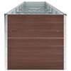 vidaXL Garden Raised Bed Galvanised Steel 480x80x77 cm Brown